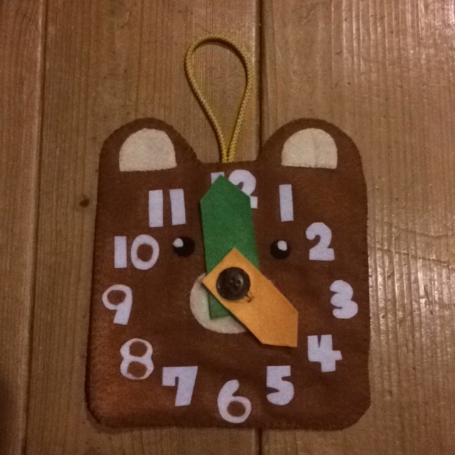 【みんなの投稿】クマさん時計あそび！