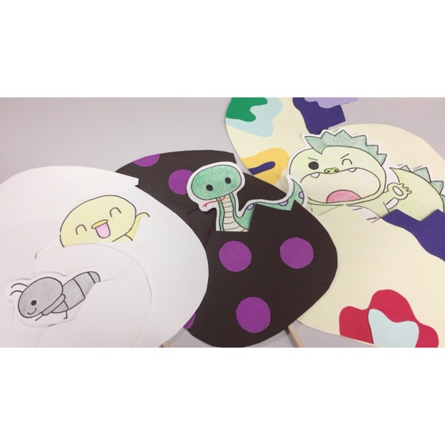 【みんなの投稿】【まあるいたまご ペープサート】