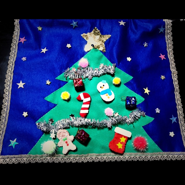 【みんなの投稿】【フェルトクリスマスツリー】