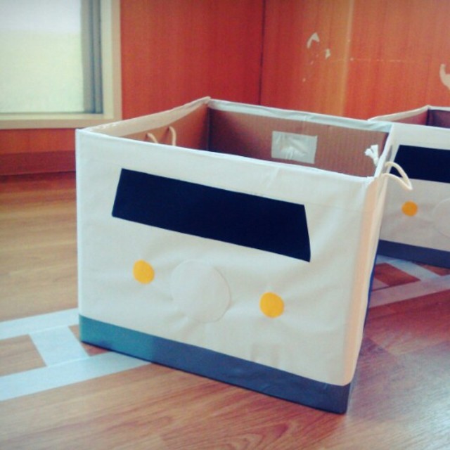 【みんなの投稿】ダンボールde新幹線