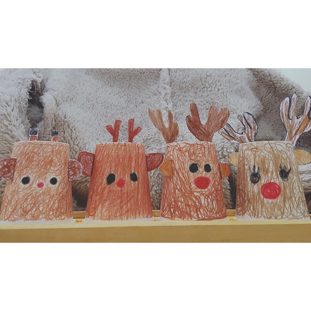 【みんなの投稿】◯ 紙コップのトナカイ ◯