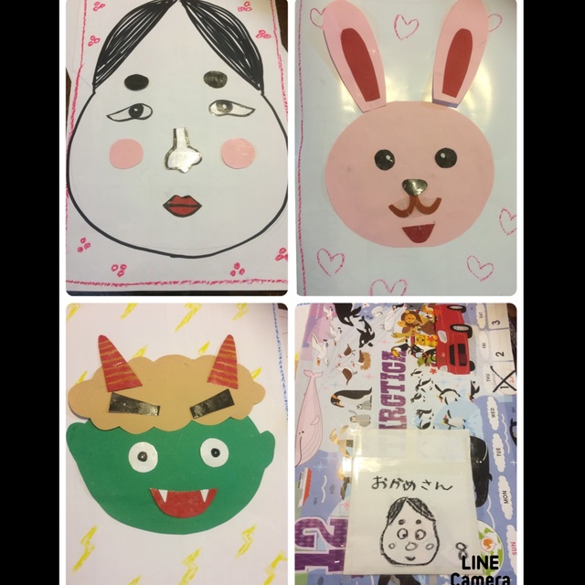 【みんなの投稿】ふくわらい 2歳児