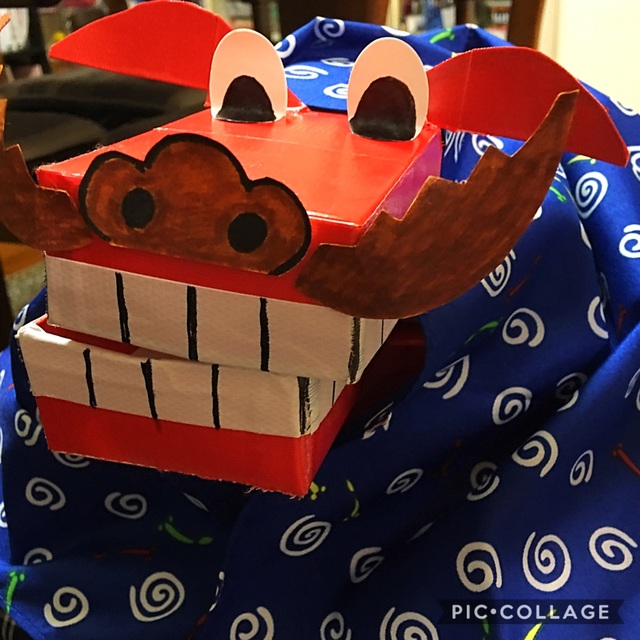 【みんなの投稿】牛乳パック獅子舞です♪