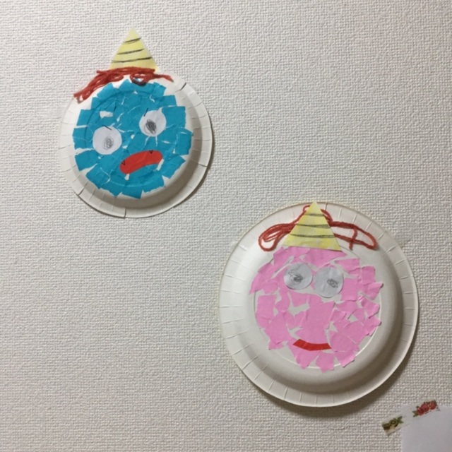 【みんなの投稿】【紙皿の鬼さん】