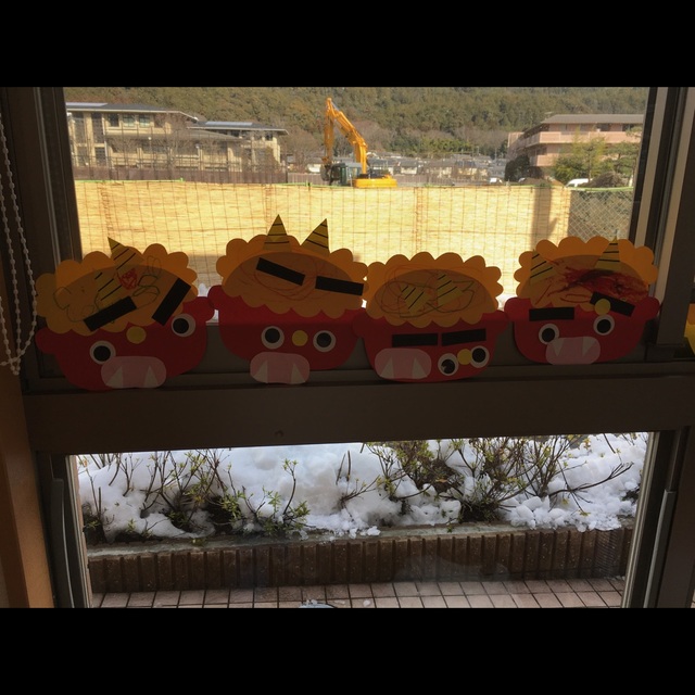 【みんなの投稿】鬼のお面・１歳児