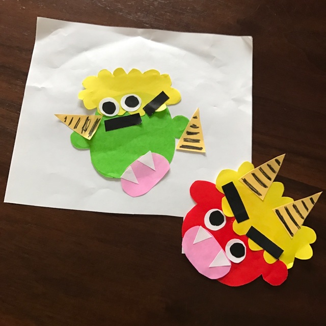 【みんなの投稿】【のりでペタペタおに作り】