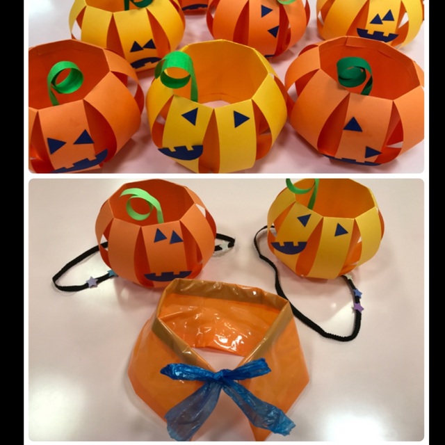 【みんなの投稿】パンプキンミニ帽子&えり