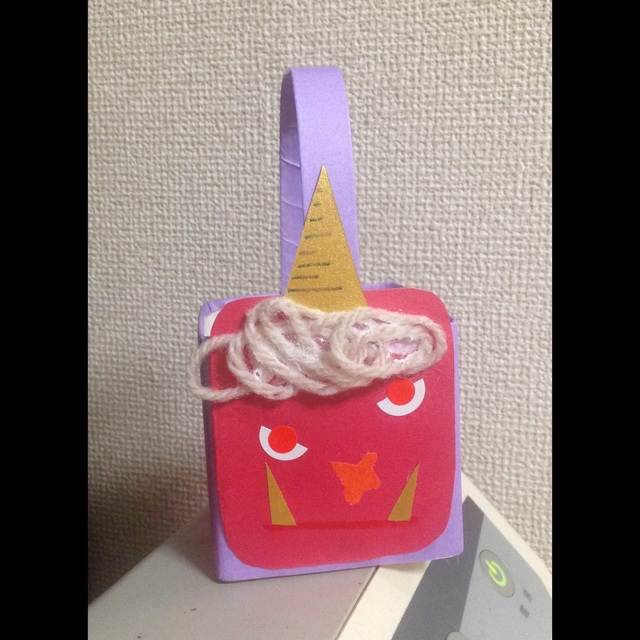 【みんなの投稿】０歳児〜節分豆入れ