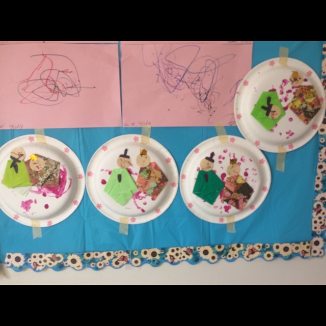 【みんなの投稿】【紙皿おひなさま】