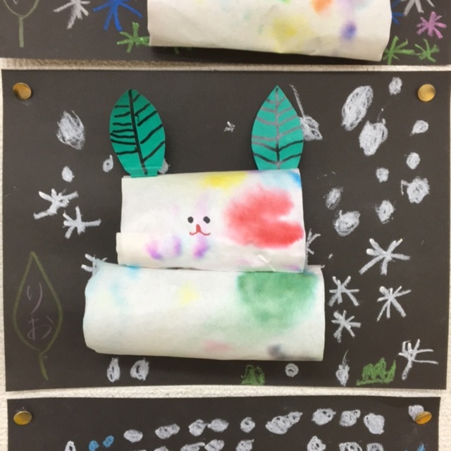 【みんなの投稿】1.2月 壁面ゆきうさぎ