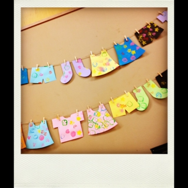 【みんなの投稿】2歳児♡10月の製作野菜スタンプ