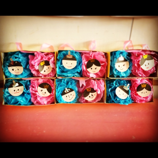 【みんなの投稿】【お花紙のひな人形】