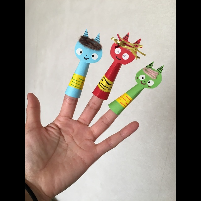 【みんなの投稿】オニの指人形 【みんなの投稿】オニの指人形