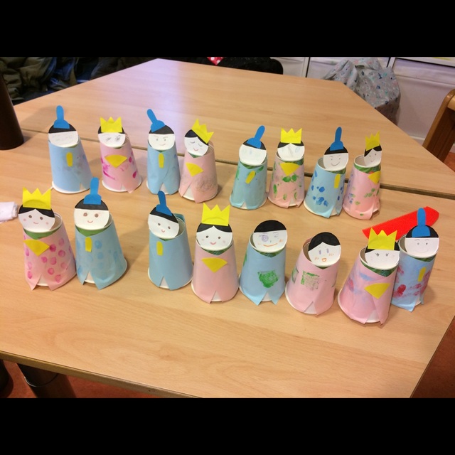 【みんなの投稿】ひな人形指スタンプ