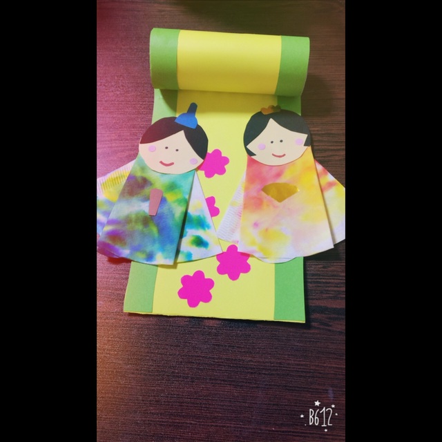 【みんなの投稿】ひな祭り製作•0歳児