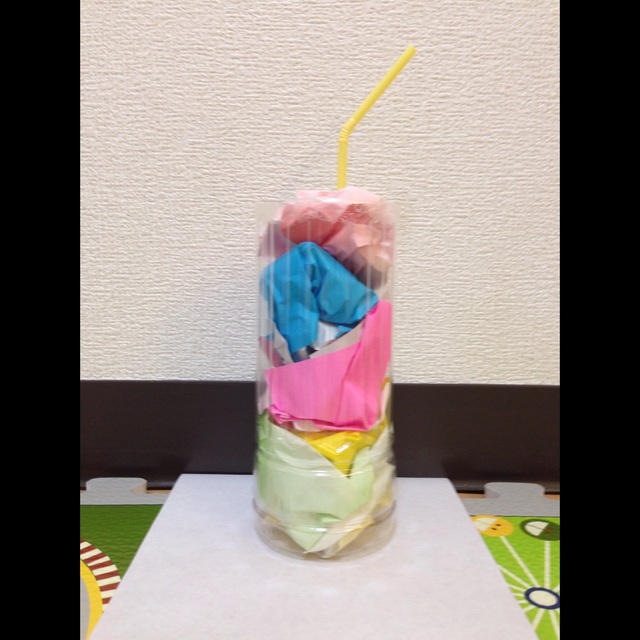 【みんなの投稿】『折り紙でジュース屋さんorパフェ屋さん』