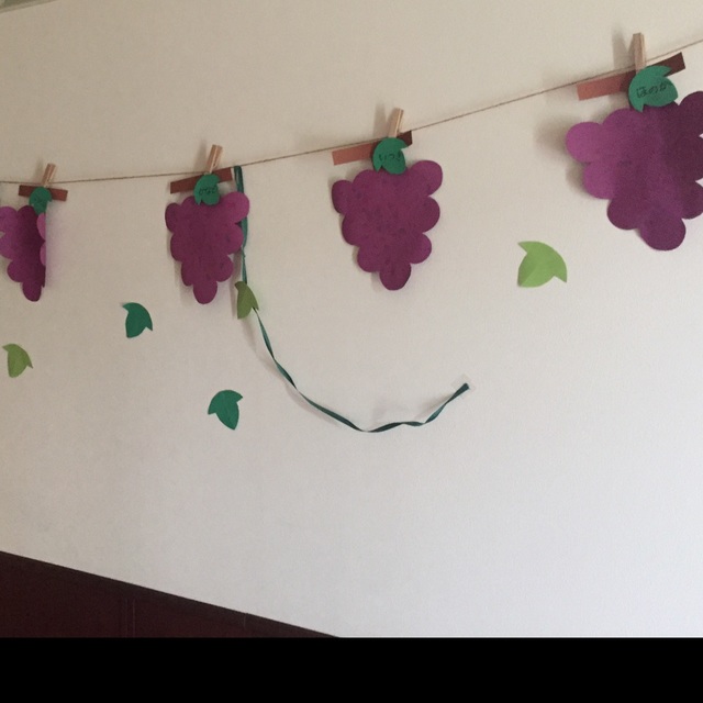 【みんなの投稿】【指スタンプぶどう】