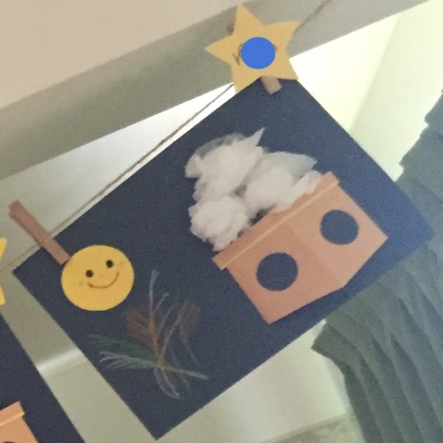 【みんなの投稿】【お花紙で月見団子】