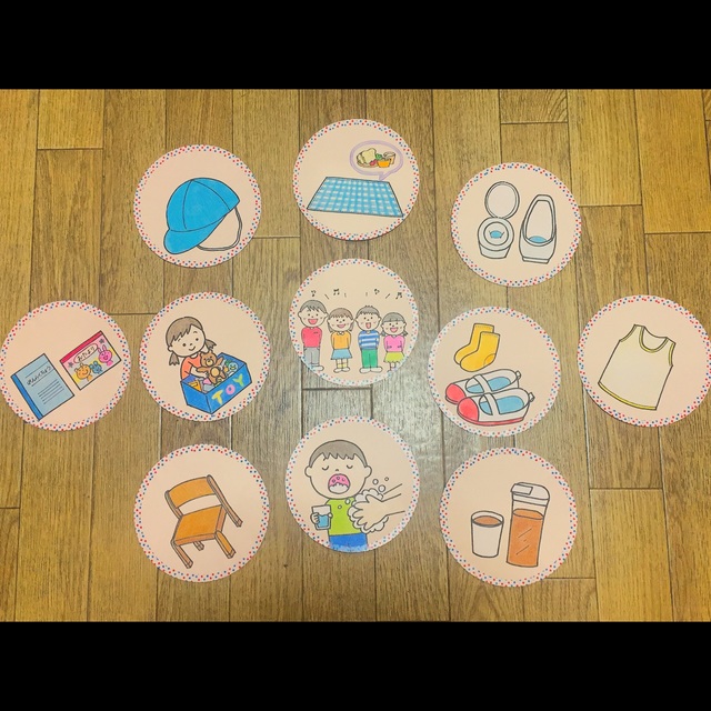 【みんなの投稿】✂︎生活・絵カード3歳児クラス