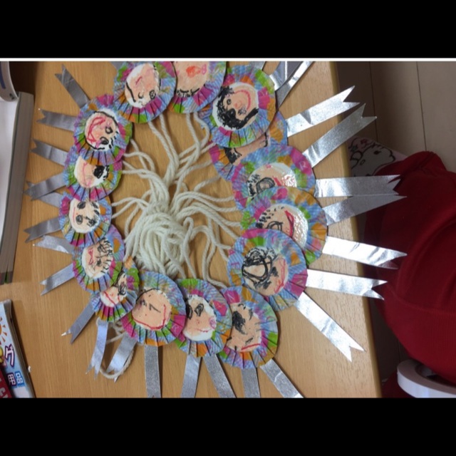 【みんなの投稿】巣立ち記念のメダル✩マスキングテープでロゼット風♡