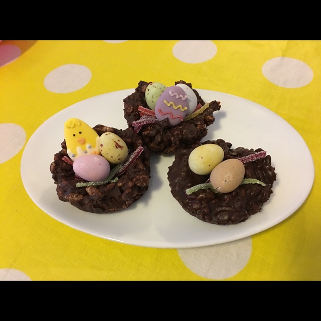 【みんなの投稿】イースタークッキング  チョコパフェネスト