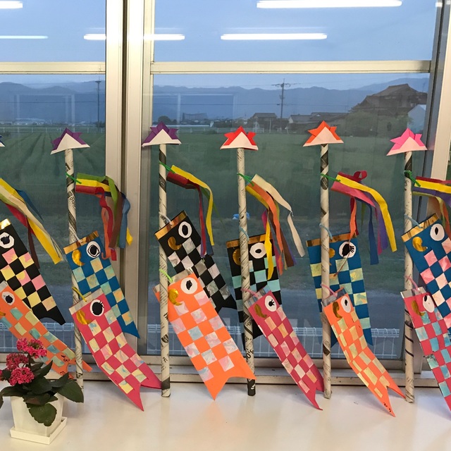 【みんなの投稿】年長マーブリング編み込み