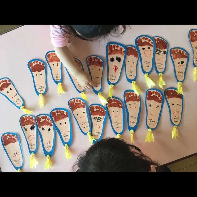 【みんなの投稿】[足型しおり]3歳児