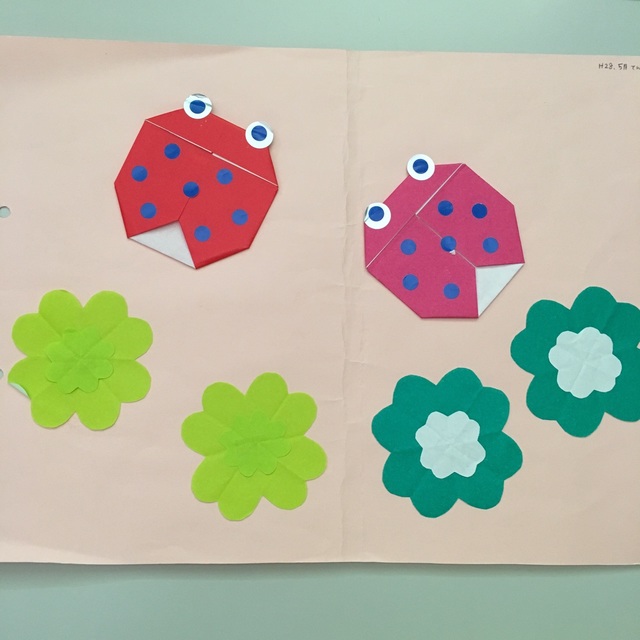 【みんなの投稿】５月 制作1.2歳てんとう虫