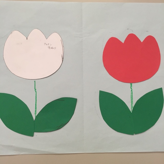 【みんなの投稿】4月 制作2.3歳チューリップ