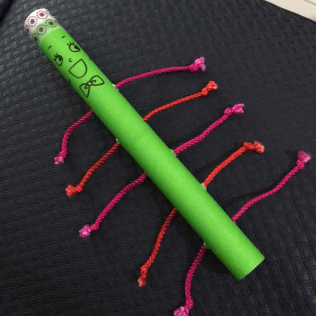 【みんなの投稿】【ラップ芯で棒人間】