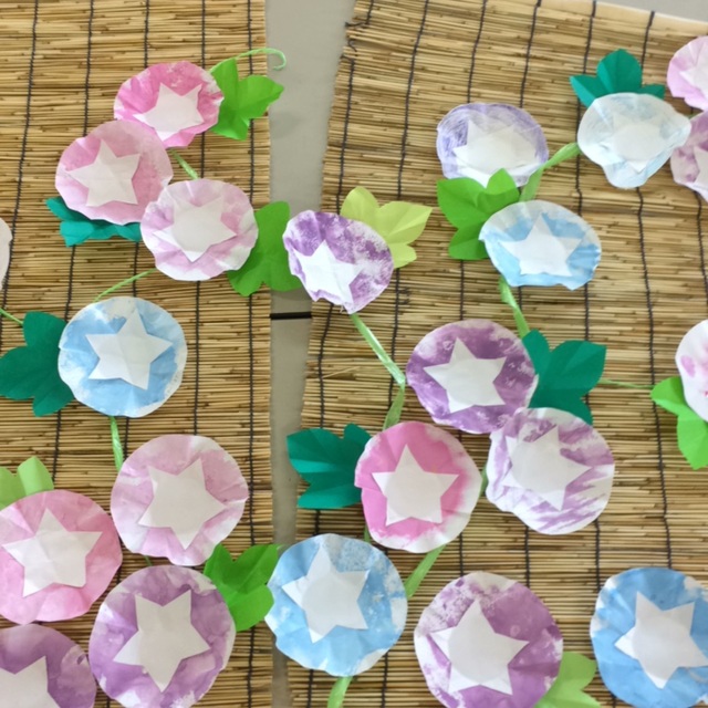 【みんなの投稿】スポンジスタンプ朝顔