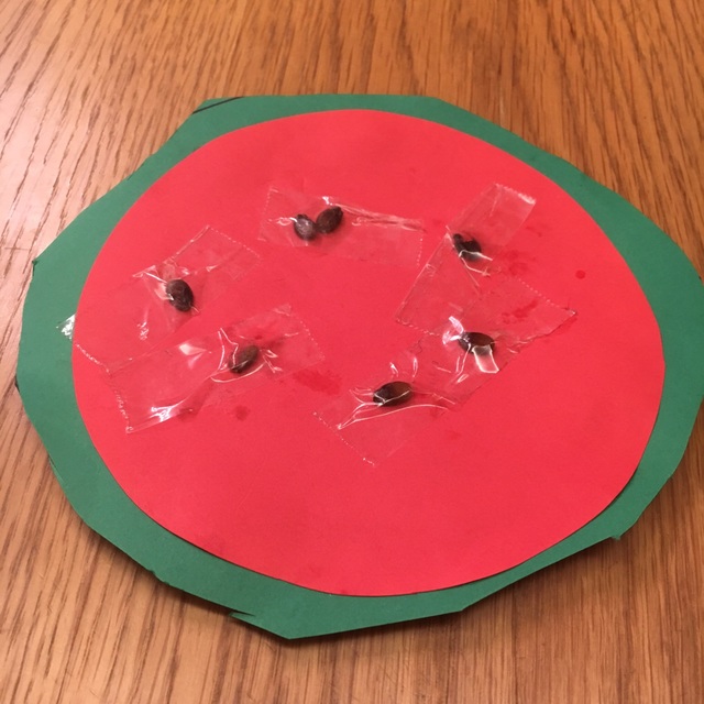 【みんなの投稿】丸のはさみ切りでスイカ！