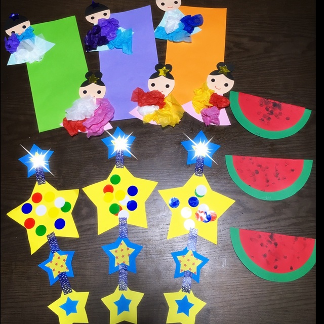 【みんなの投稿】0歳児・七夕 【みんなの投稿】0歳児・七夕