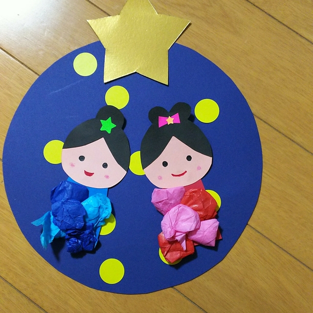 【みんなの投稿】七夕製作 〇歳児