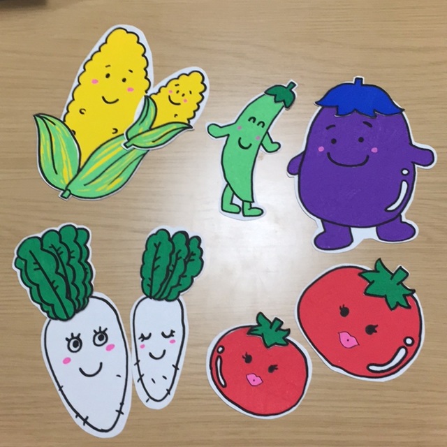 【みんなの投稿】きぬさやくんとべいなすくん パネルシアター