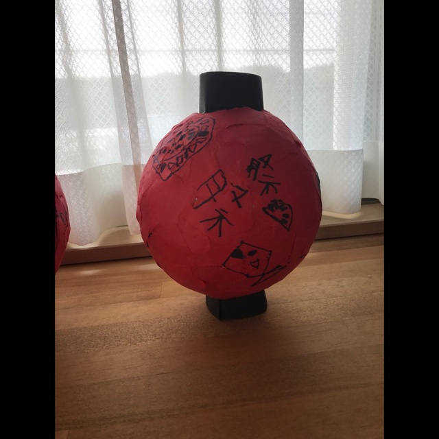 【みんなの投稿】お祭り用 提灯 年長組 【みんなの投稿】お祭り用 提灯 年長組