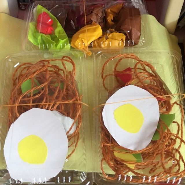 【みんなの投稿】焼きそば＆唐揚げ 屋台ごっこ