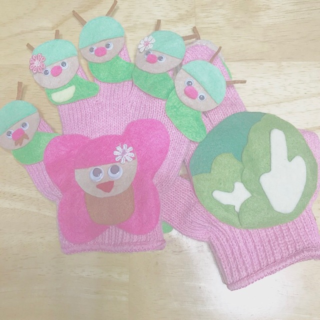 【みんなの投稿】手袋シアター  キャベツの中から