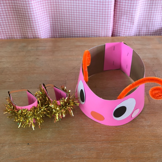 【みんなの投稿】ダンゴムシお面、腕飾り