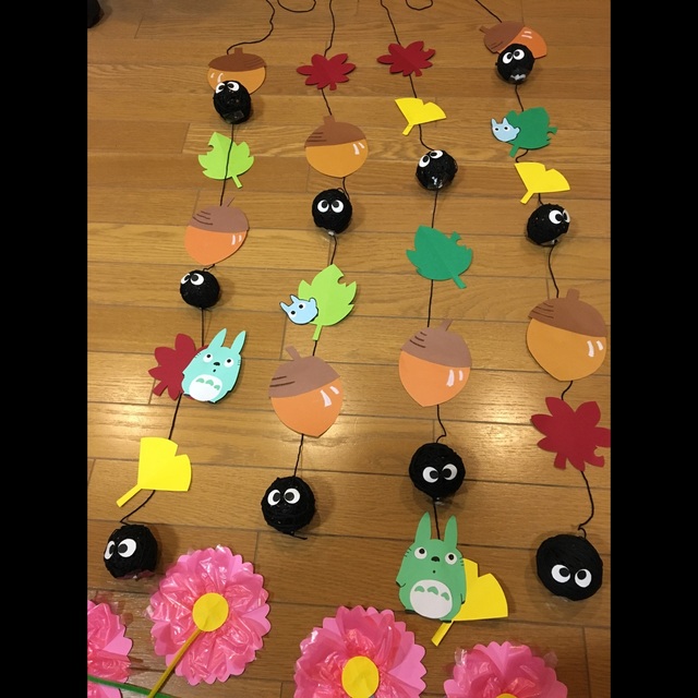 【みんなの投稿】コットンボールで「まっくろくろすけ」