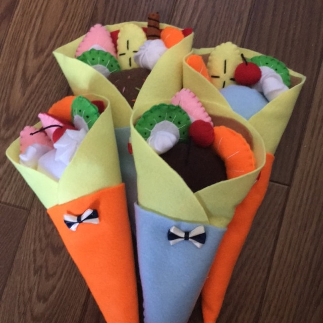 【みんなの投稿】クレープ〔フェルト〕