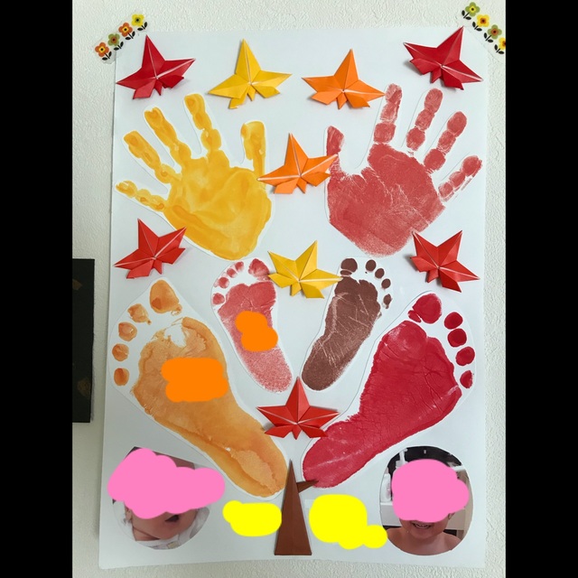 【みんなの投稿】【秋の手形アート】