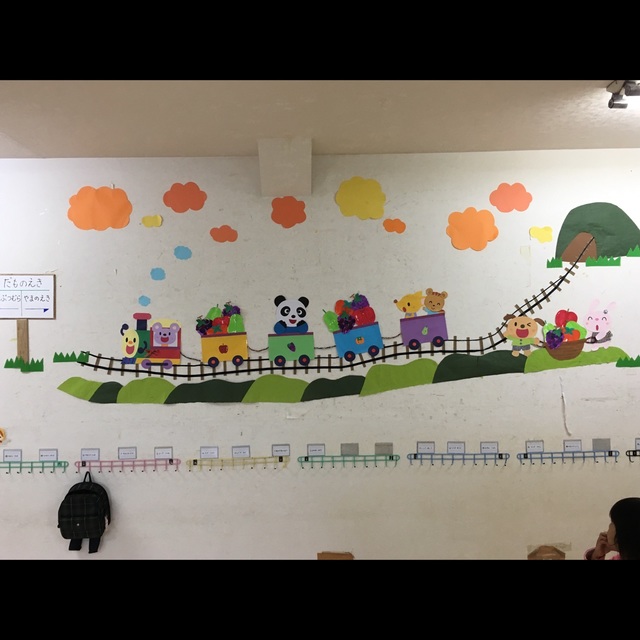 【みんなの投稿】【壁面】動物列車