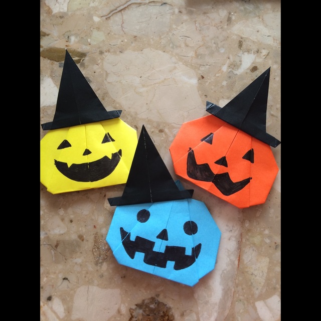 【みんなの投稿】折り紙 壁面 ハロウィン