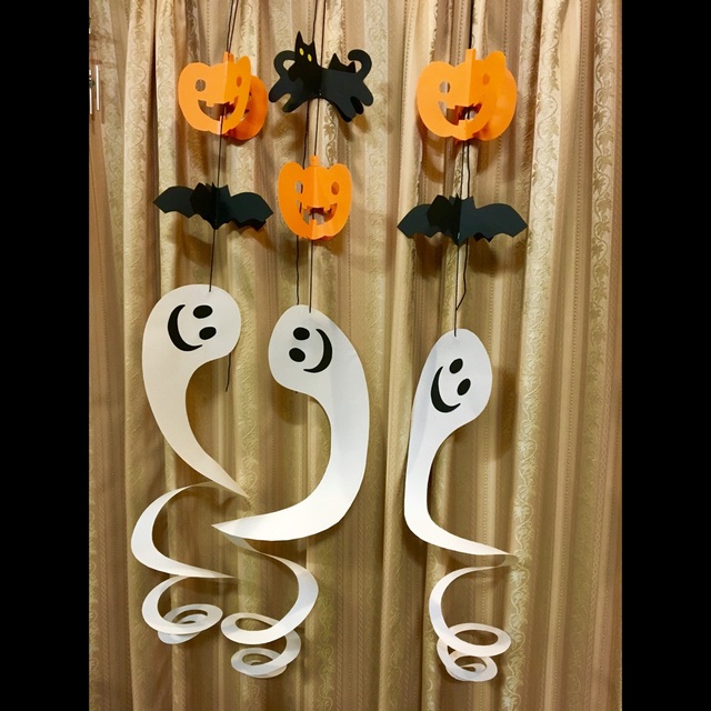 【みんなの投稿】1歳児 お化けのモビール