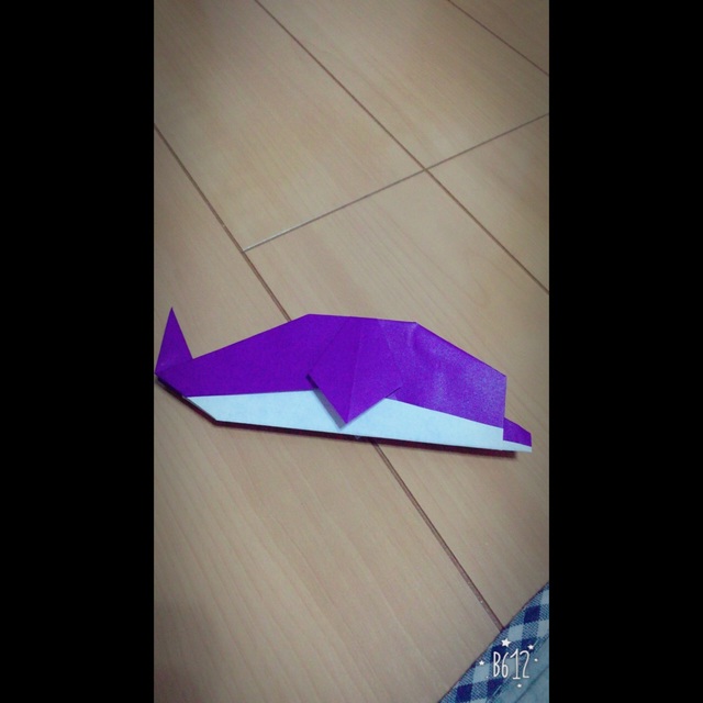 【みんなの投稿】折り紙「イルカ」