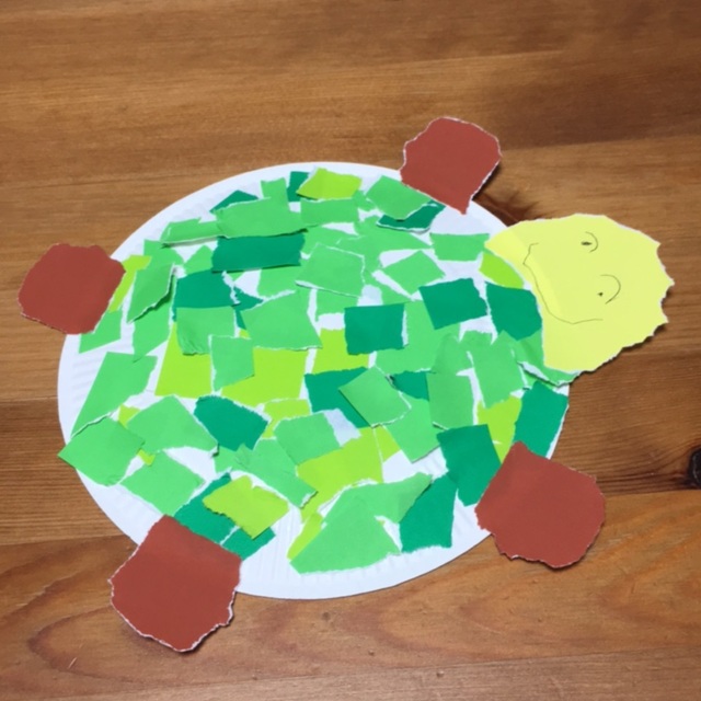 【みんなの投稿】親子で工作 カメ 5歳