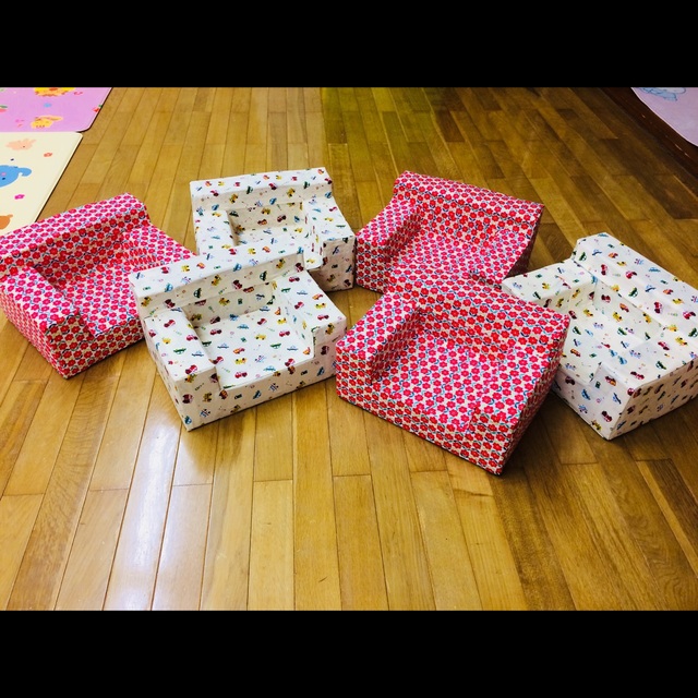 【みんなの投稿】牛乳パック椅子