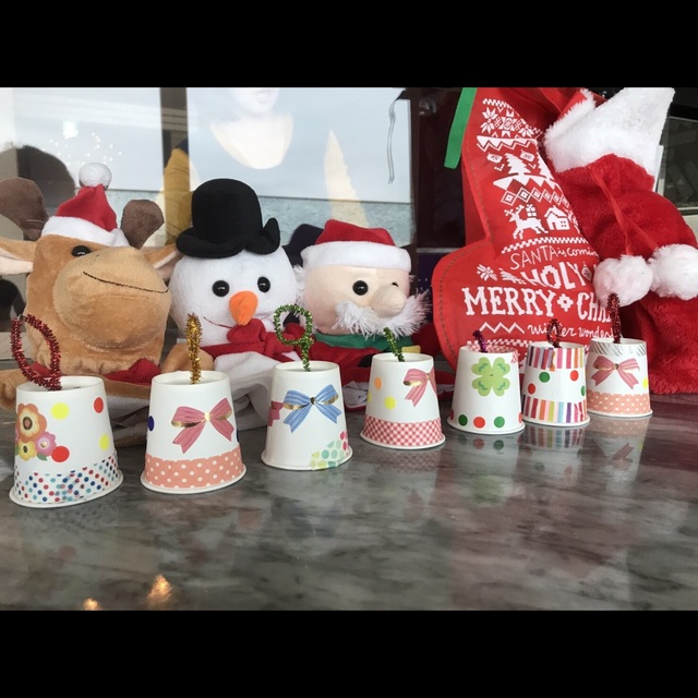 【みんなの投稿】紙コップで、鈴のオーナメント♪