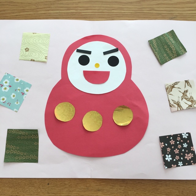 【みんなの投稿】1月製作 だるまさん